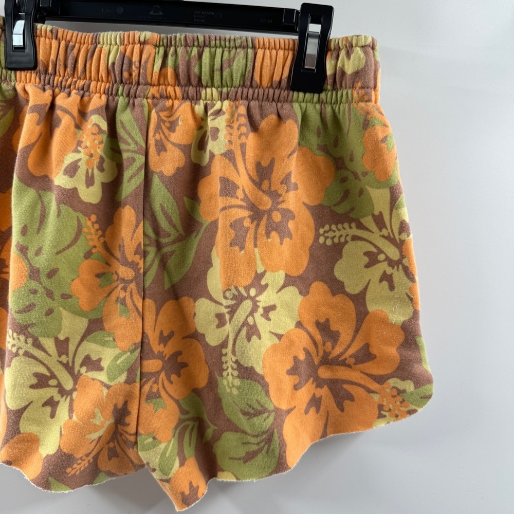 Wild Fable Brown Tropical Floral Lounge Shorts with Drawstring Waist – Size S - Picture 7 of 7